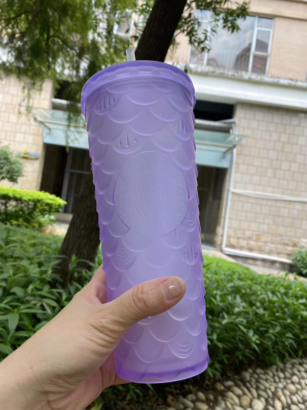 Starbucks China Summer 2023 Purple Scales 24oz Cup Tumbler Cup