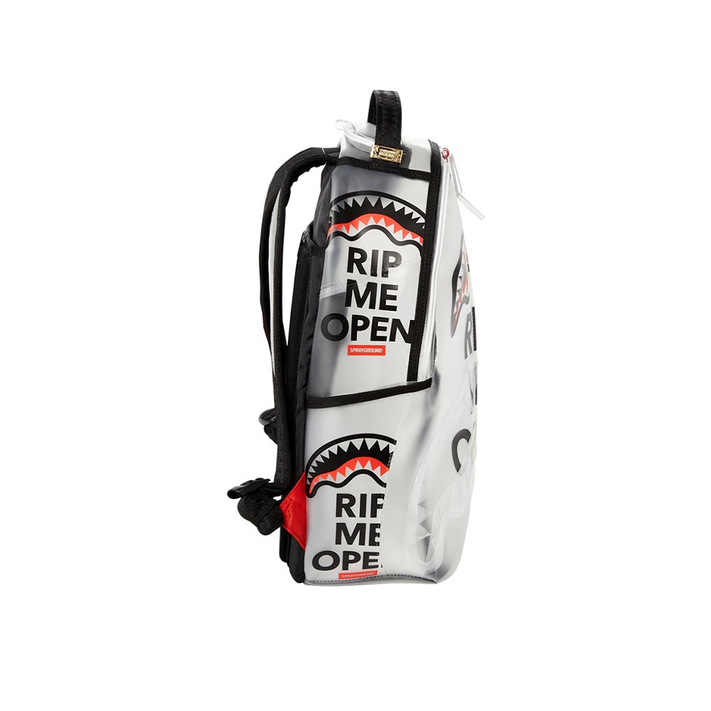 Sprayground Rip Me Open Transparent Vinyl Shark Backpack