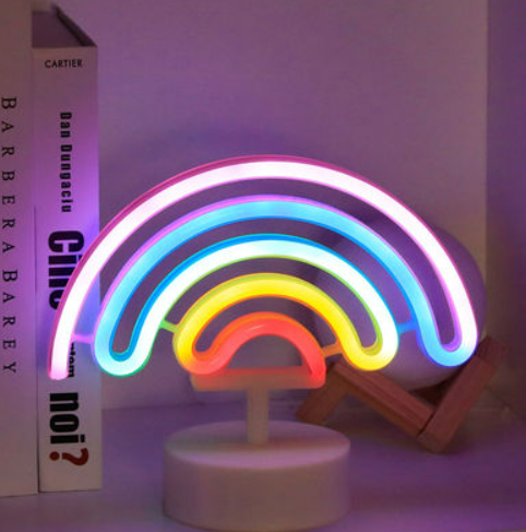 Colorful Rainbow Night Light Atmosphere Decorative Table Lamp Led Light