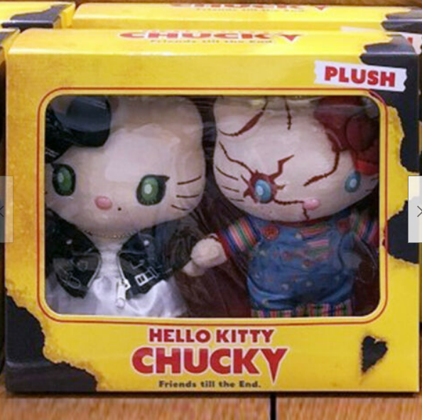Hello Kitty Chucky Tiffany Plush Doll Child's Play 9" Halloween Bride Doll