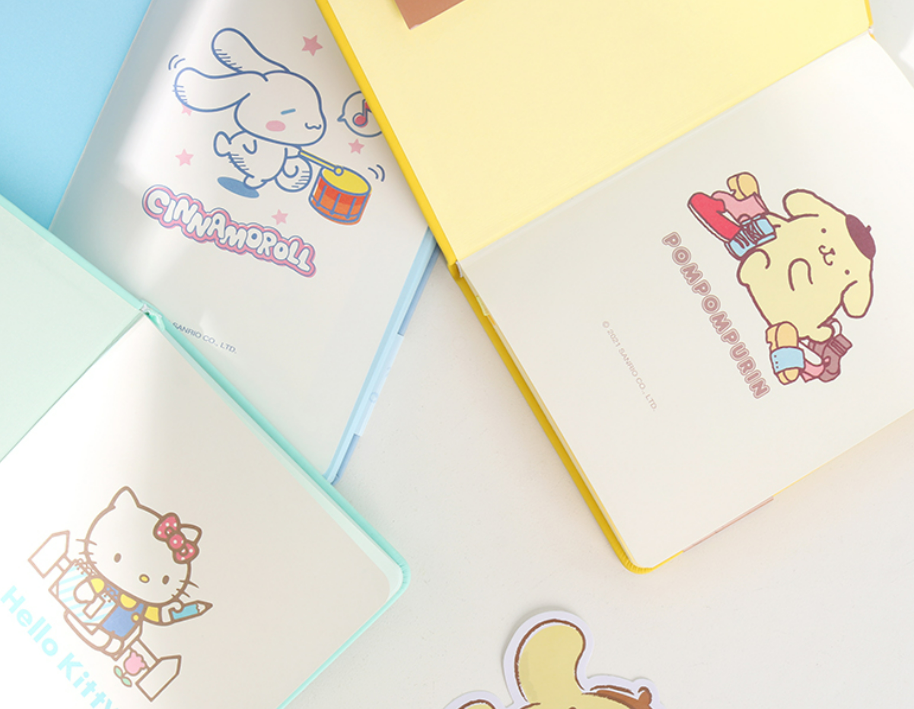 Sanrio Hello Kitty Series Embossed B6 PU Notebook Cute Cartoon Notepad