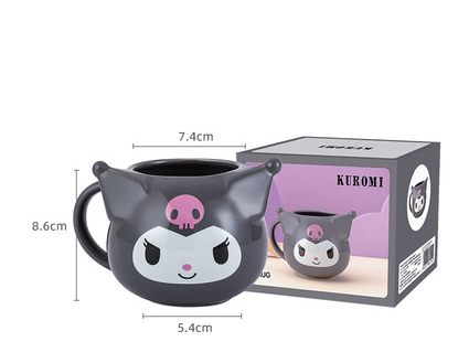 Kuromi Tableware Ceramic 15oz Mug With Free Spoon