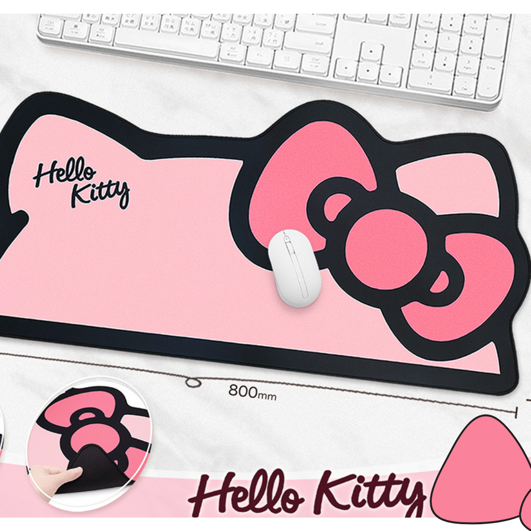 Hello Kitty Pink Large Desk Pad Non-Slip Mouse Pad