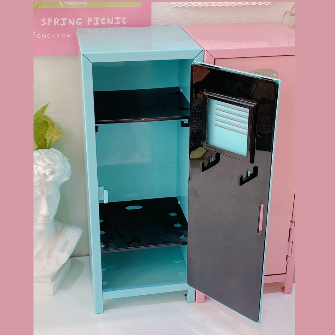 Cute House Cosmetic Storage Cabinet Box Desktop Decor