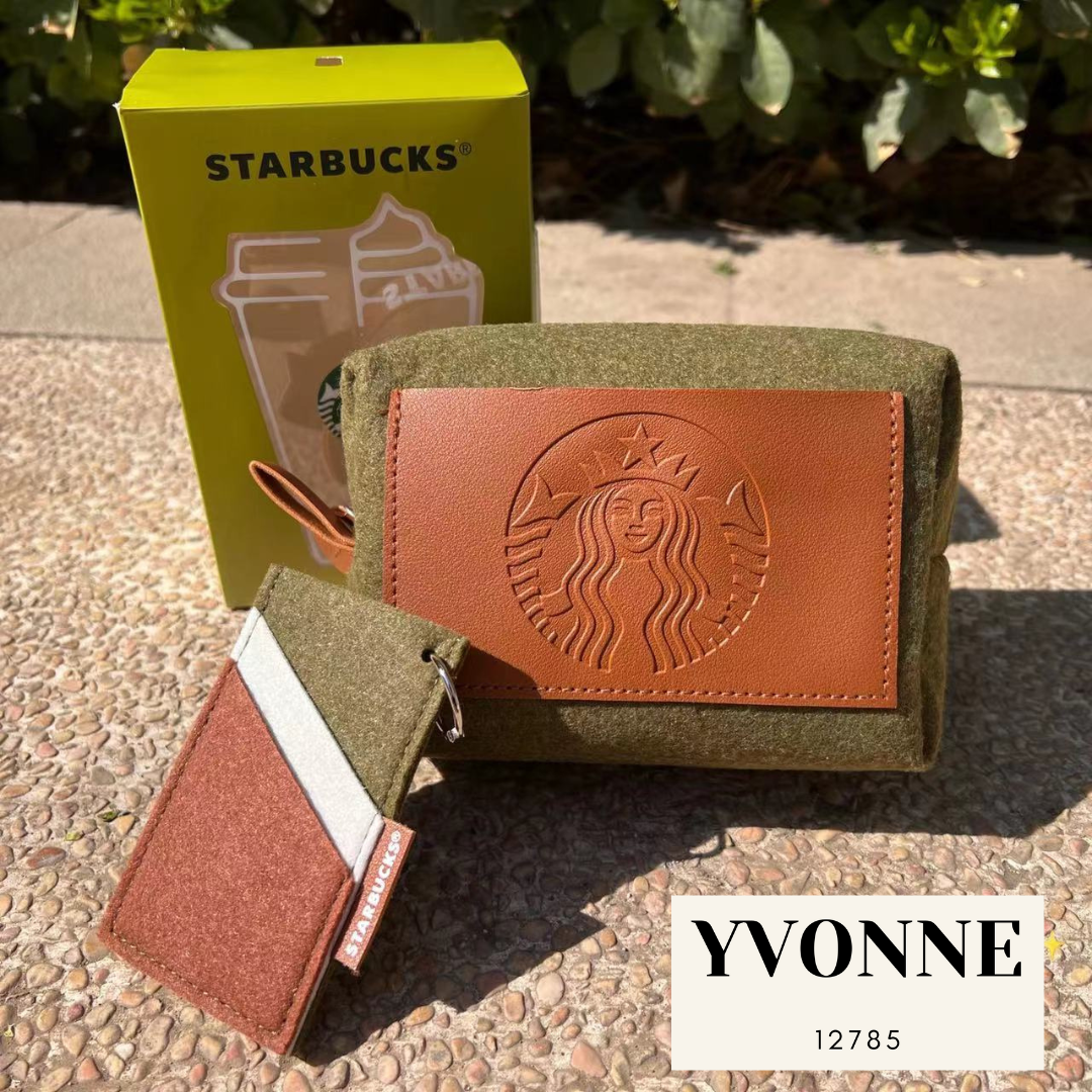 Starbucks Spring Star Gift Bag Macaron Travel Cosmetic Bag
