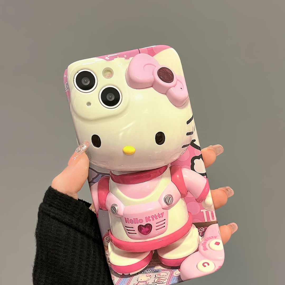 Hello Kitty Cute 3D iPhone Protective Case Silicone Cover