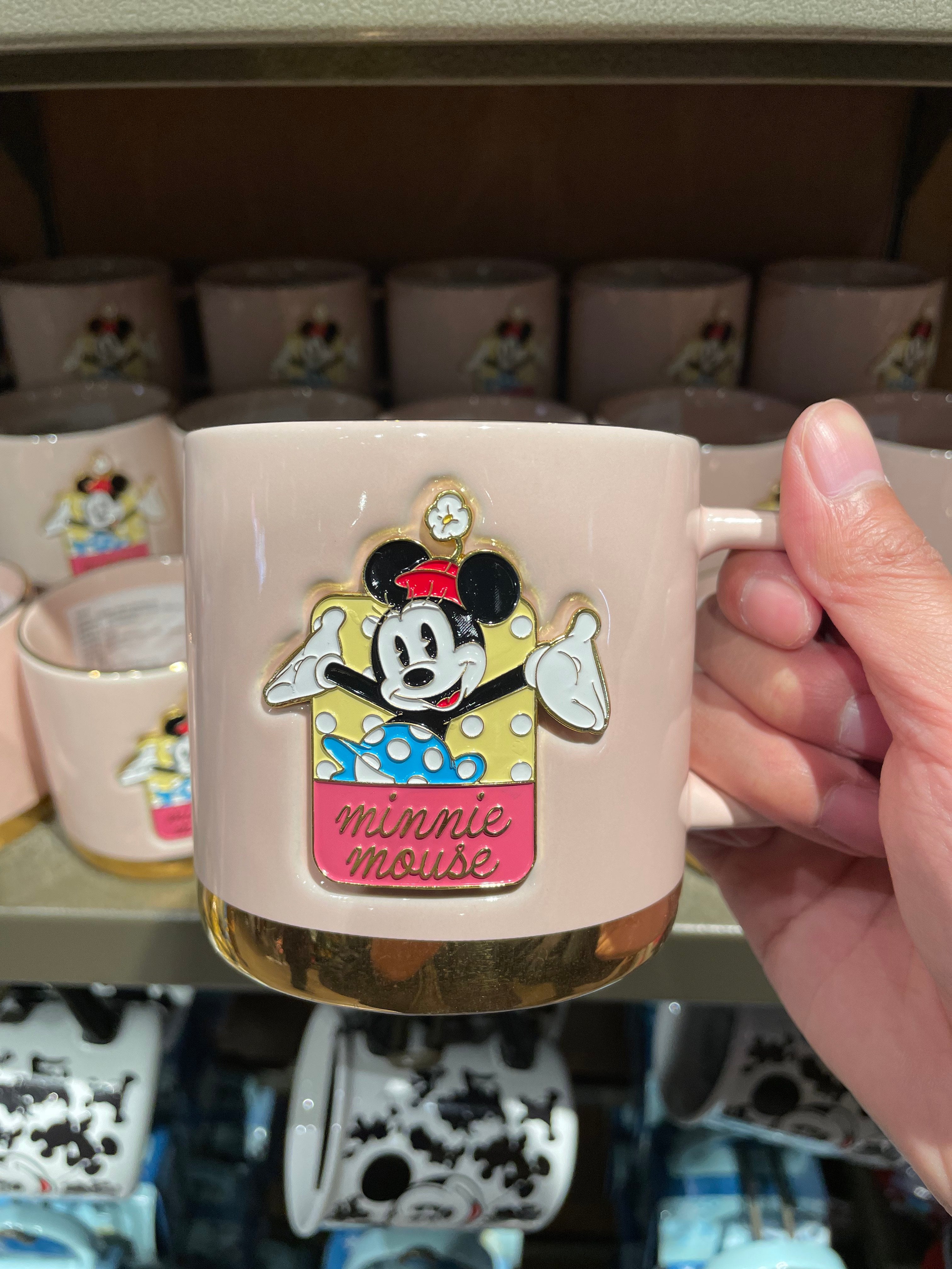 Disney Shanghai Minnie Mouse Pink Gold Ceramic Mug