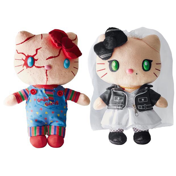 Hello Kitty Chucky Tiffany Plush Doll Child's Play 9" Halloween Bride Doll
