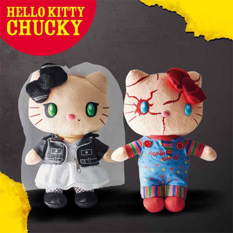 Hello Kitty Chucky Tiffany Plush Doll Child's Play 9" Halloween Bride Doll