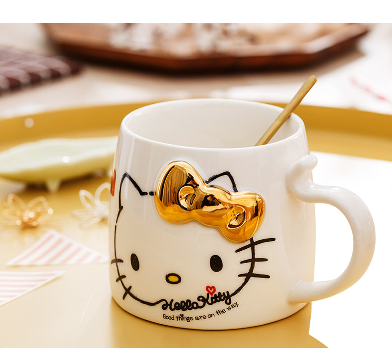 Hello Kitty Ceramic Coffee Tea Mug 15.2oz White Cup