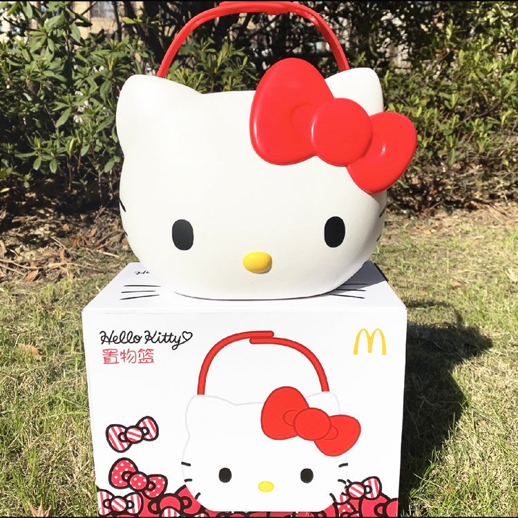 Limited Release Mcdonald's X Hello Kitty Carrier Bucket Kawaii Car