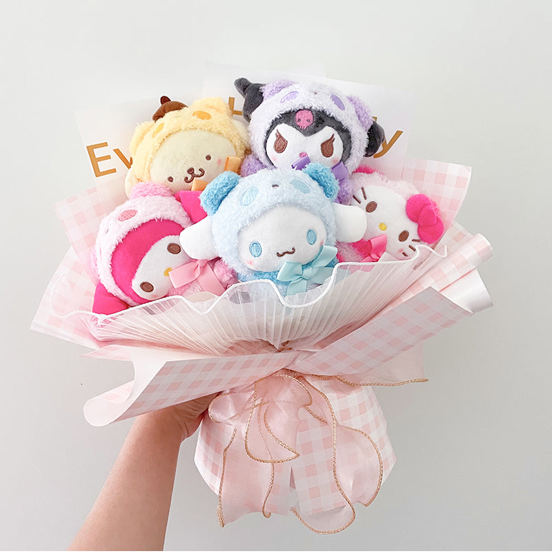 Unbranded Cute Doll Bouquet Hello Kitty Kuromi Characters Perfect Gift