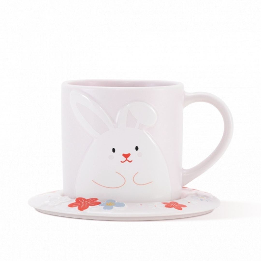 PRE ORDER 2023 China Cherry Blossom Pink Rabbit 12oz Ceramic Cup Mug