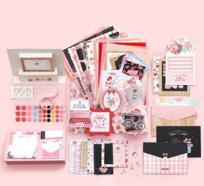 Scrapbooking DIY Kit 90 Items Of Handbook Washi Tape Stickers Set And Paper Tape Gift Pack