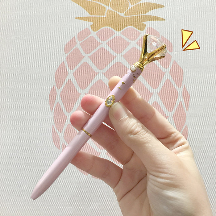 Pink Diamond Pen Crystal Ballpoint Pen Set Of 4 Pens