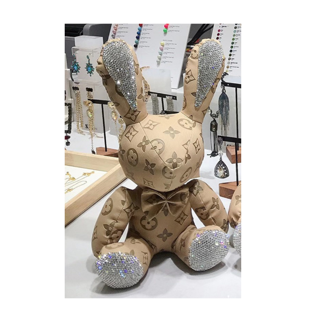 Cute Rabbit Bunny Decor Dimond Doll PU