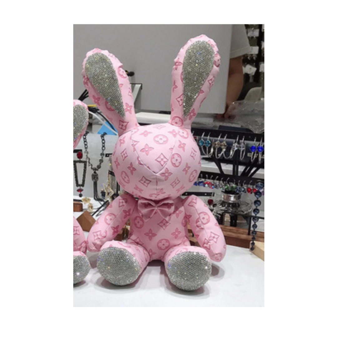 Cute Rabbit Bunny Decor Dimond Doll PU