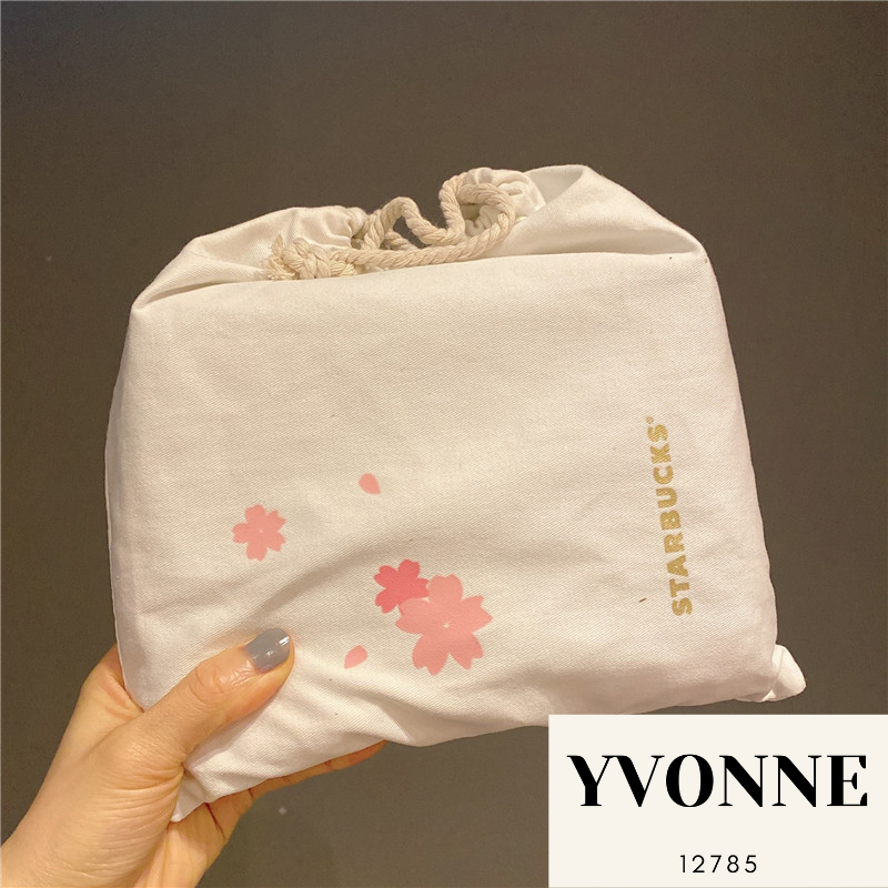 Starbucks Notebook Shining Pink Cherry Blossom Notepad Bag Purse - Yvonne12785
