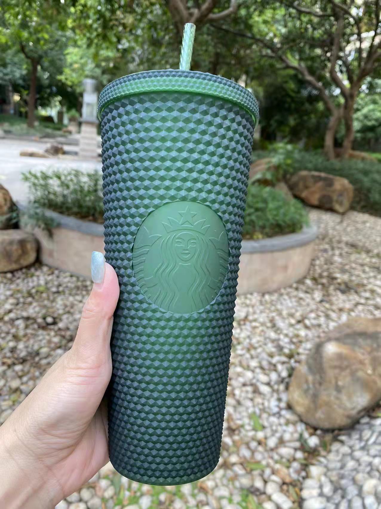 Starbucks 2022 Taiwan Jelly Green Studded 24oz Tumbler Straw Cup