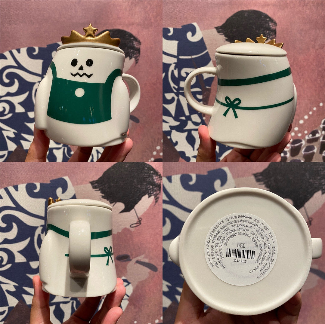 Starbucks 2020 Halloween Cross Dressing Ghost Mug 12oz Ceramic Mug