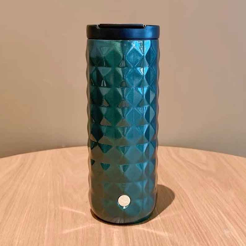 Starbucks 2021 China Dark Green Goddess Tumbler Thermos Glass Mug Straw Cup