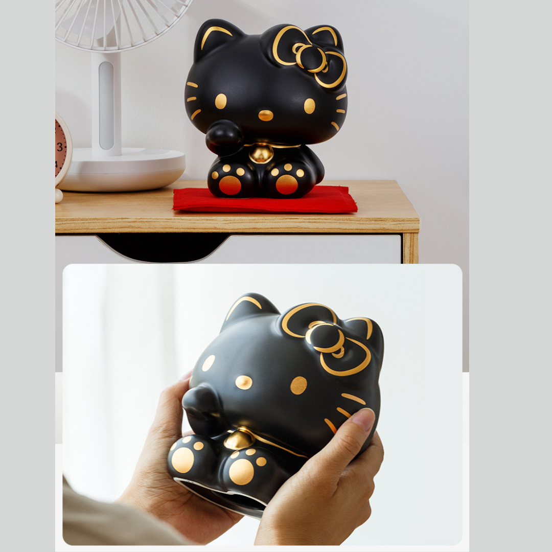 Hello Kitty Sanrio Lucky Cat Ceramic Piggy Bank