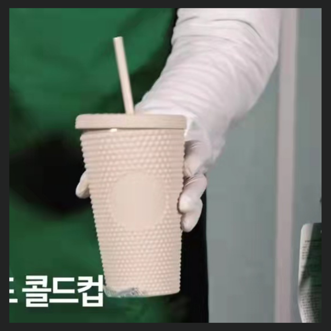 PRE ORDER Starbucks 2022 Korea Grande 16oz Milk White Studded