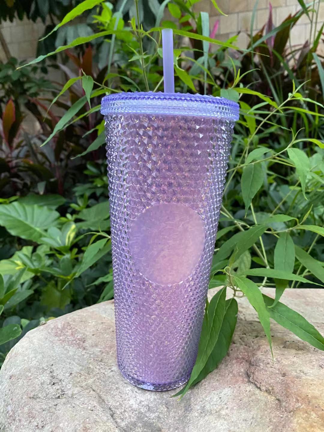 Purple Tumbler, Purple Glitter Cup, Purple Cup, Glitter Cup