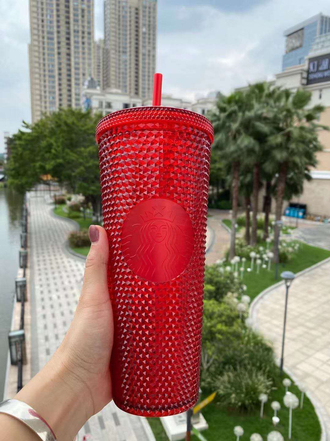 Sale Starbucks 2020 China Spring Studded Tumbler Red Diamond Tumbler 2