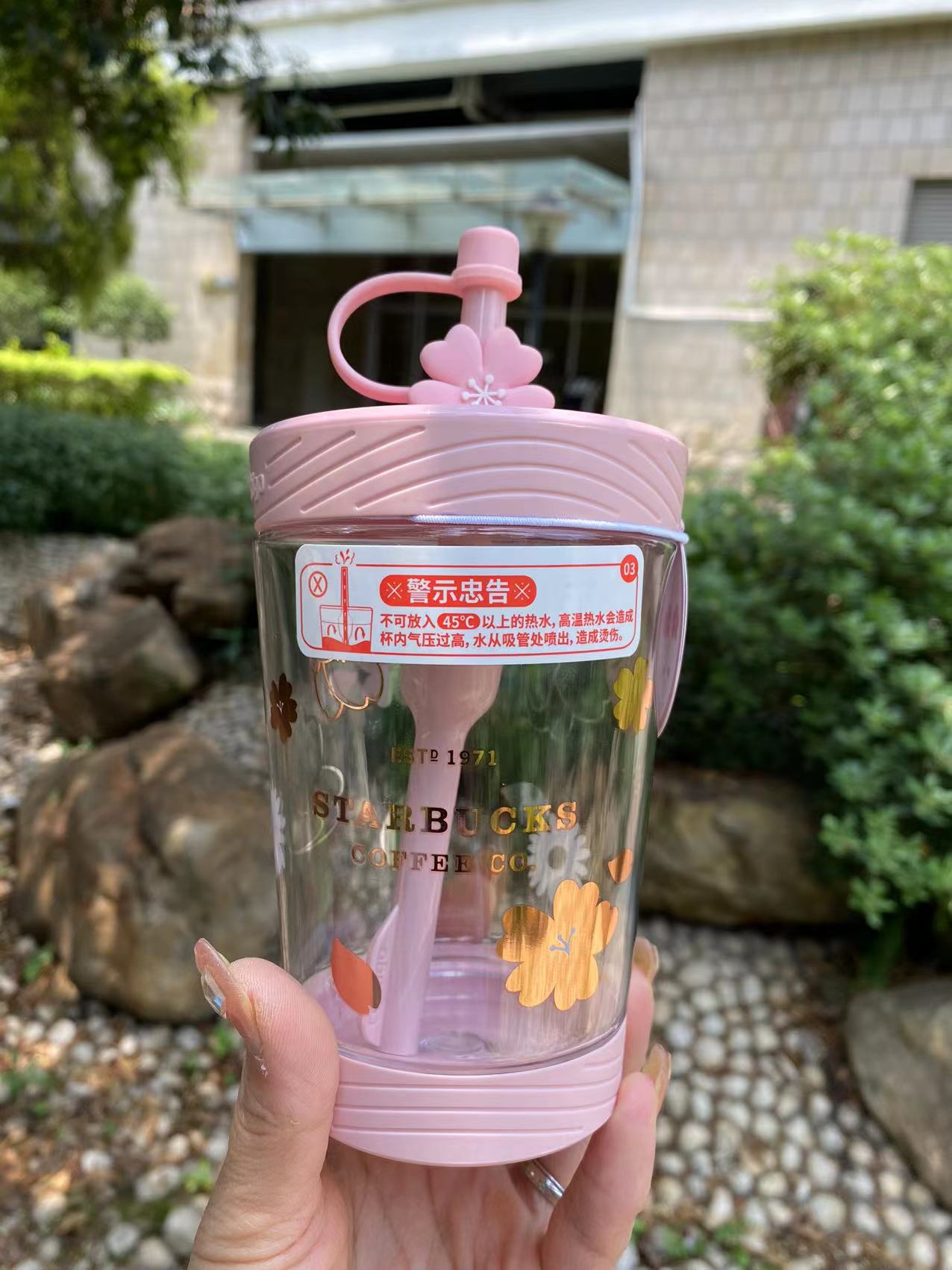 Sale Starbucks 2021 China Sakura Cherry Blossom 17.5oz Contigo Plastic Cup