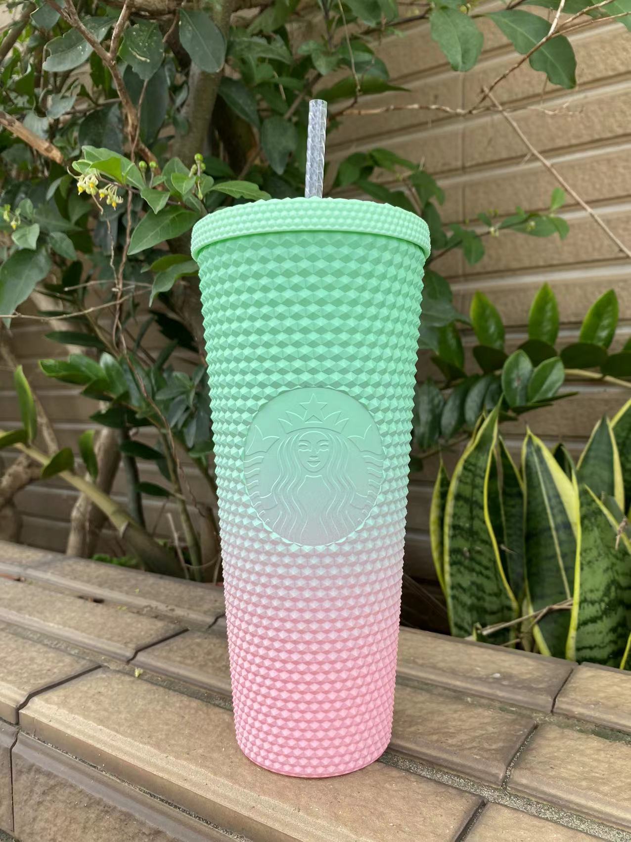 PRE ORDER Starbucks 2022 Philippines Watermelon Studded Green Pink Gradient 24oz Cup