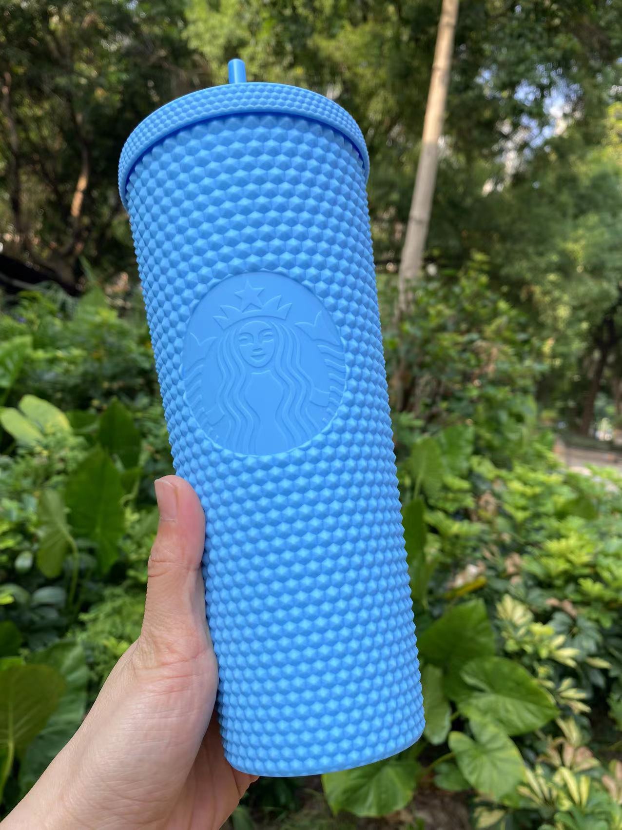 PRE ORDER Thailand May Release Baby Blue Studded Cup 24oz Tumbler