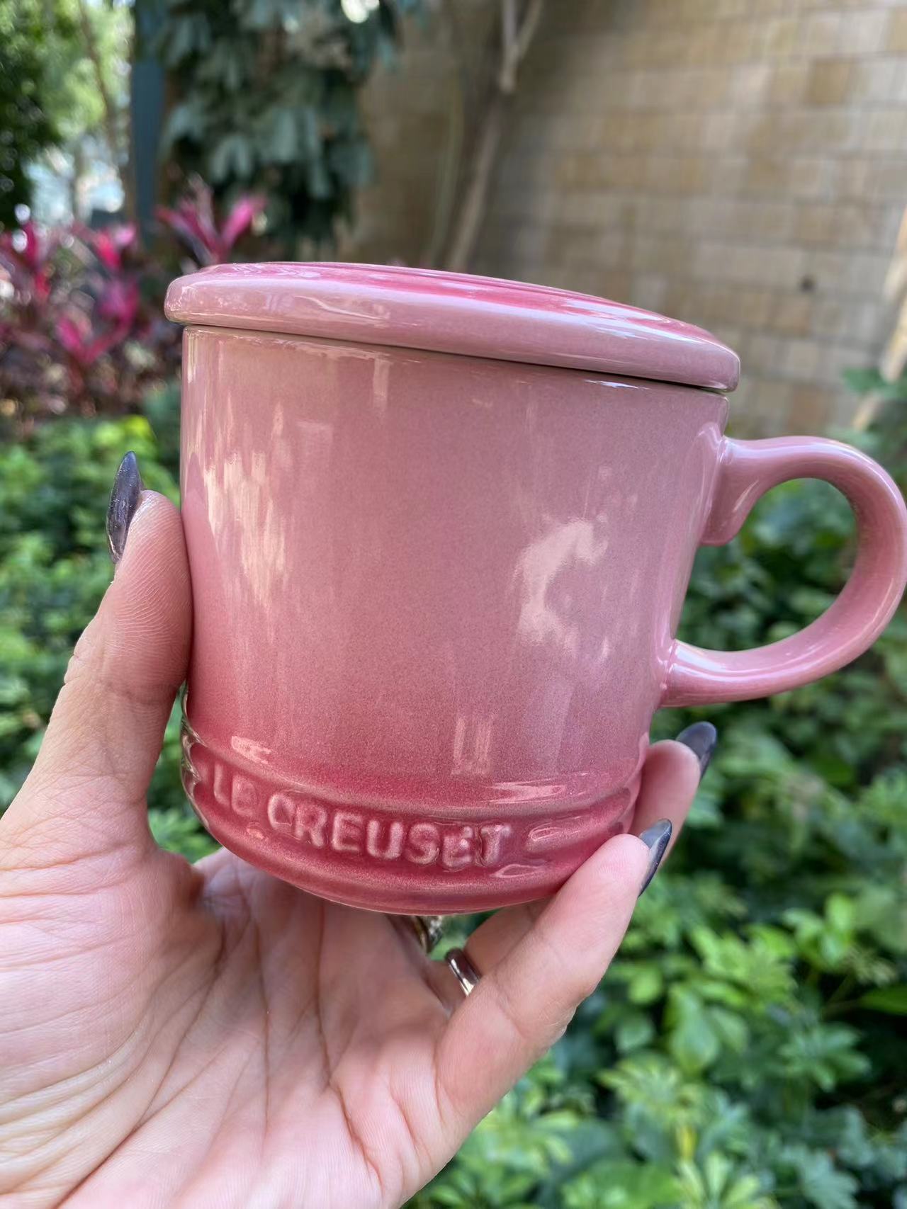 Hello Kitty Ceramic Coffee Tea Mug With Lid 11.1oz Pink Cup