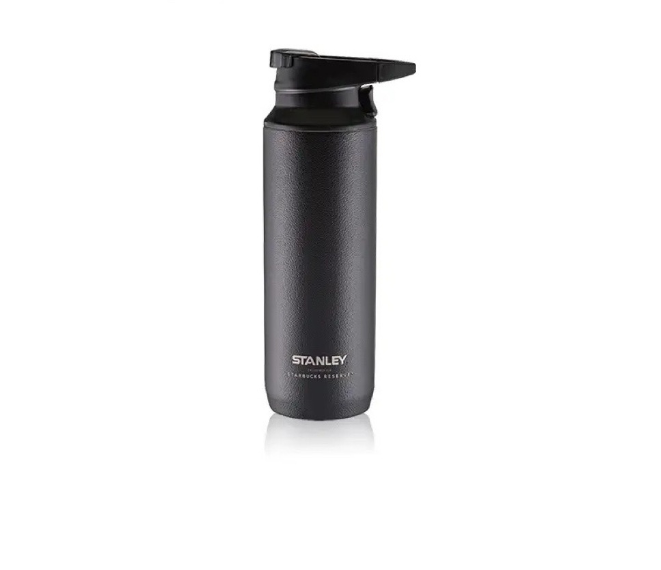 Starbucks 12oz (350ml) Stainless Steel Thermos Flask Cup Grey Bottle Black  Lid