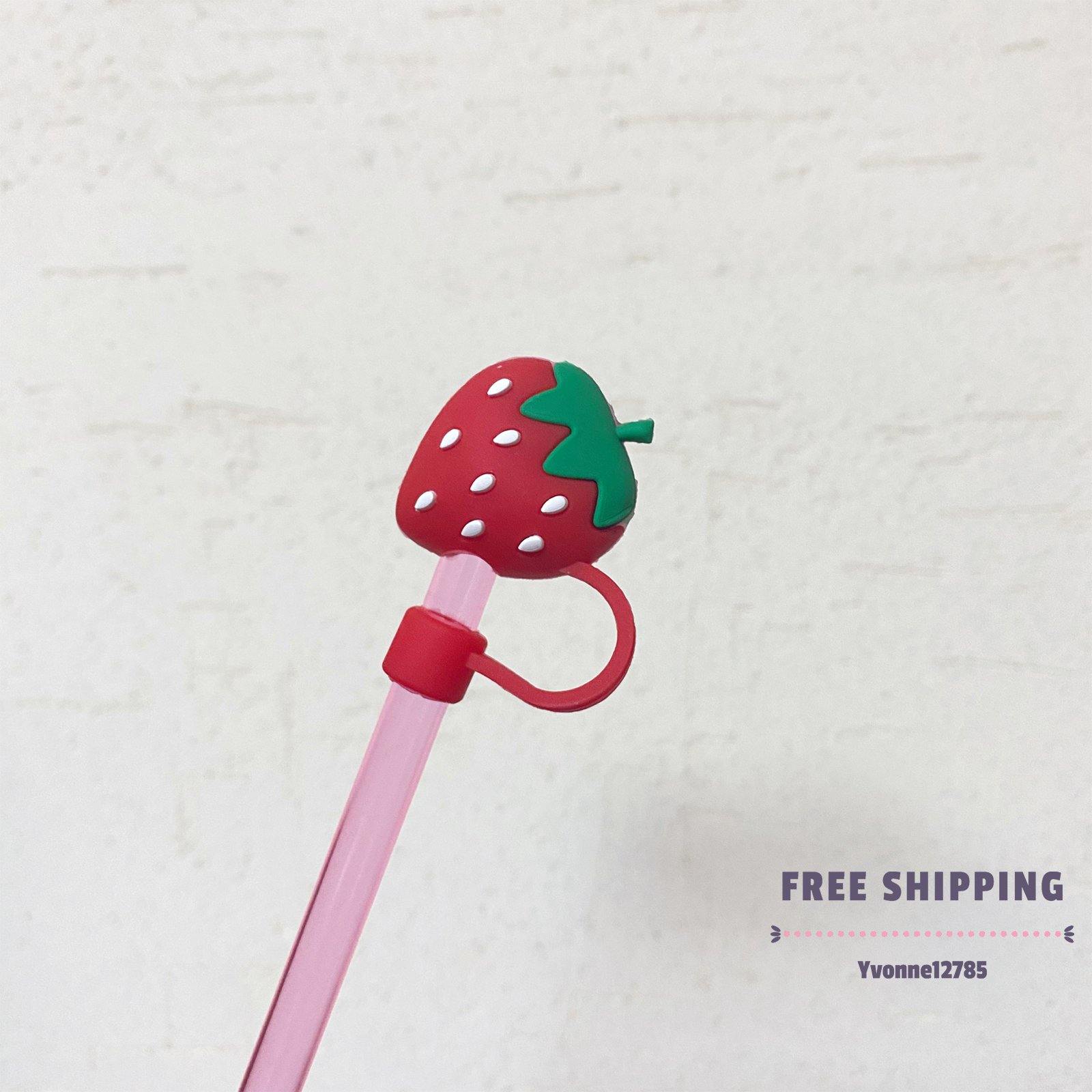 Universal Straw Topper - Strawberry - Yvonne12785