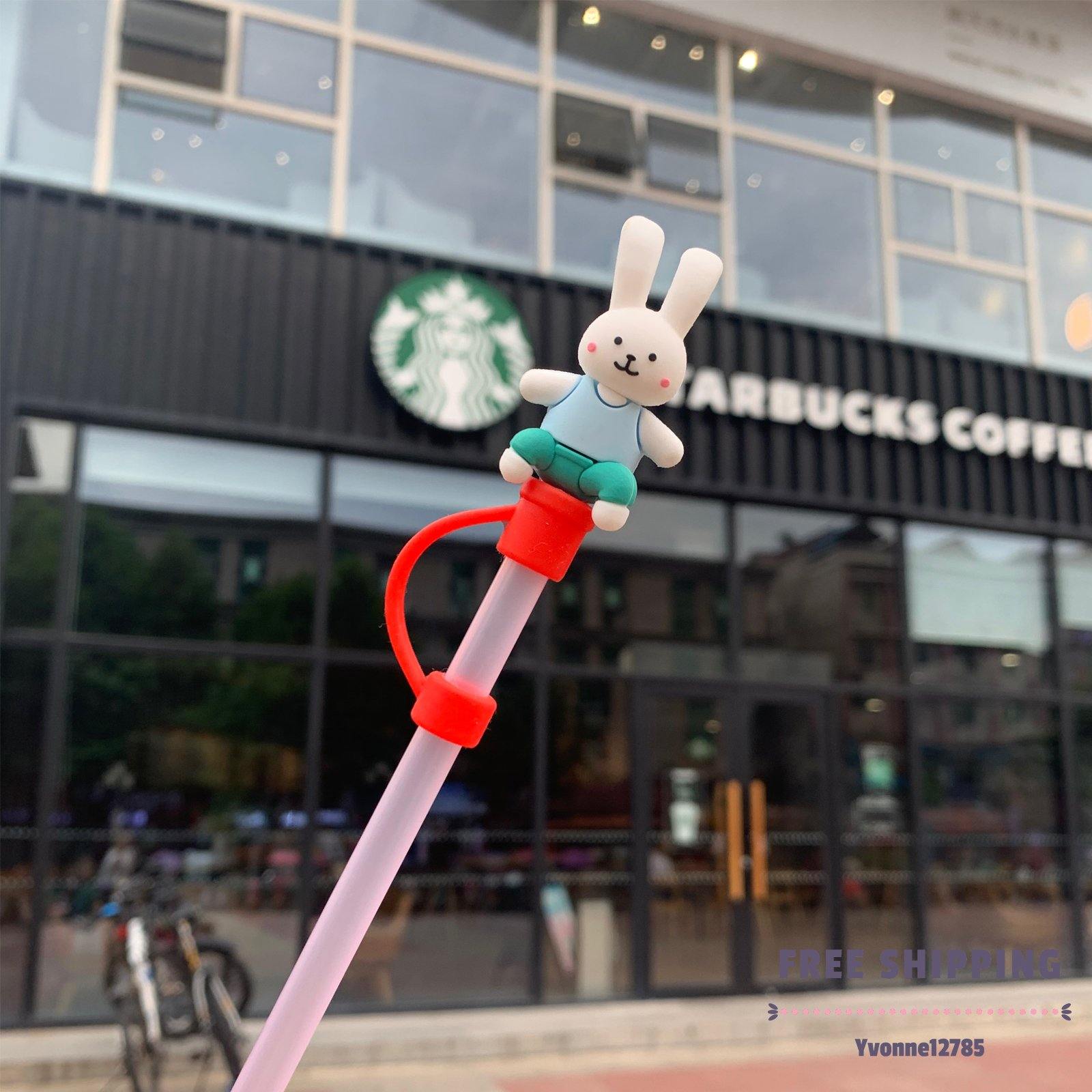 Universal Straw Topper - Cute Bunny - Yvonne12785
