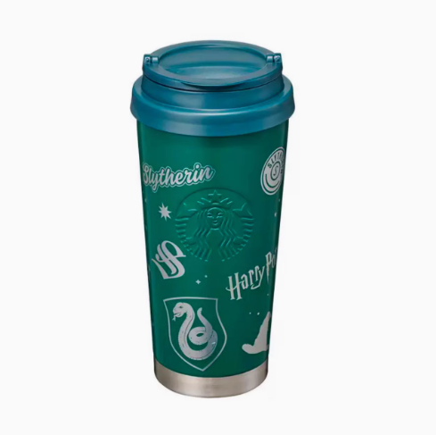 PRE ORDER Starbucks x Harry Potter Korea Slytherin Stainless Steel Elma Green 16oz Cup