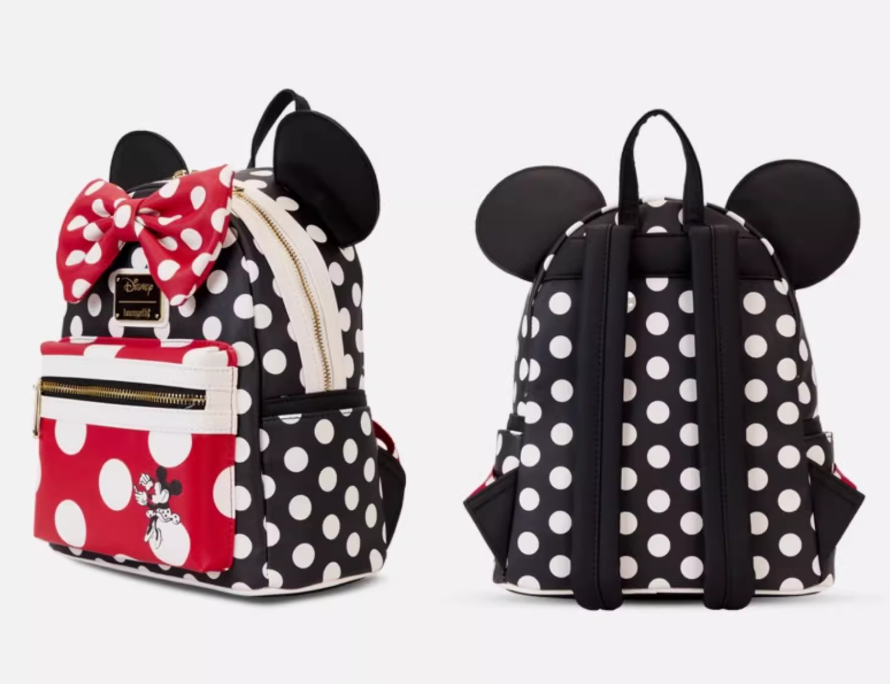 Disney Loungefly Mini Backpack Minnie Mouse Rocks The Dots Bag