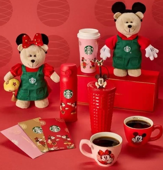 PRE ORDER Disney X Starbucks New Year Minnie Mickey Collection