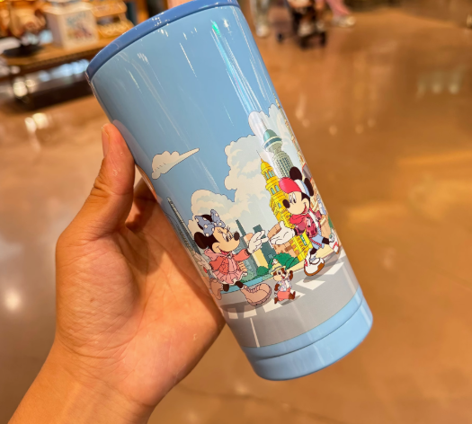 Disney Shanghai Mickey $ Friends Stainless Steel 19.5oz Cup With Lid