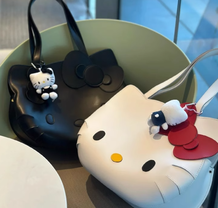 Cute Hello Kitty Black / White Hand Bag Shoulder Bag