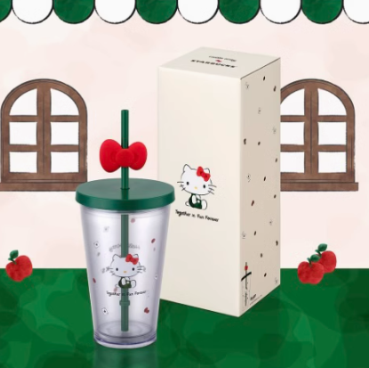 PRE ORDER Hello Kitty X Starbucks Asia Release 16oz Plastic Straw Cup Tumbler