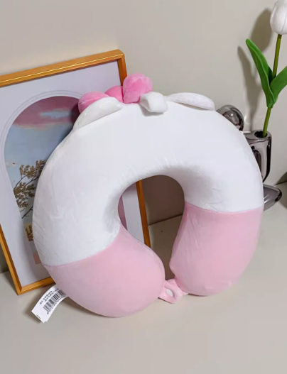 Cute Hello Kitty Travel Plush U-Shaped Pillow Cushion