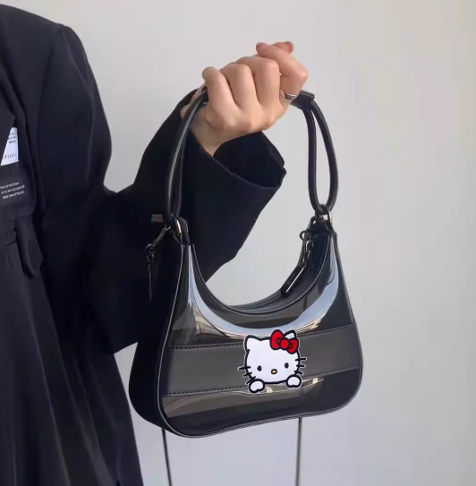 Cute Hello Kitty Black Hand Bag Shoulder Bag