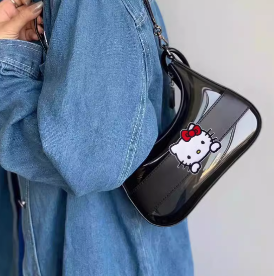 Cute Hello Kitty Black Hand Bag Shoulder Bag