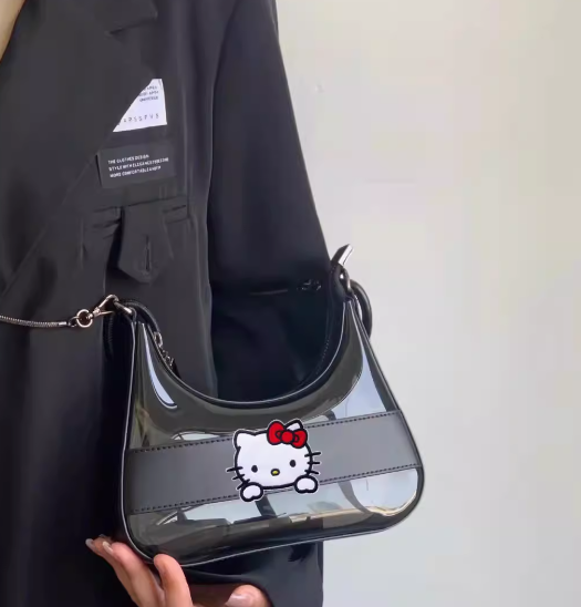 Cute Hello Kitty Black Hand Bag Shoulder Bag