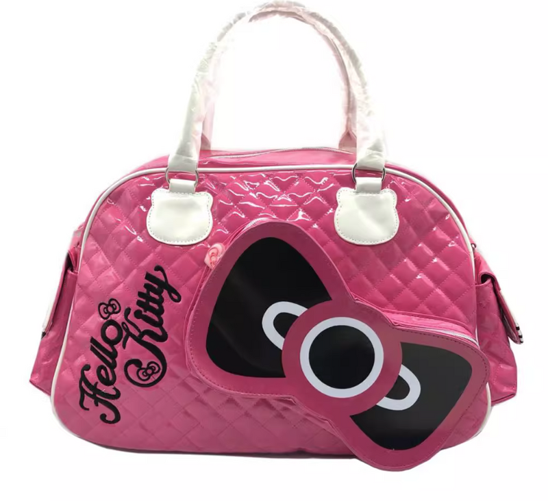 NWT Hello Kitty Messenger Bag black and pink