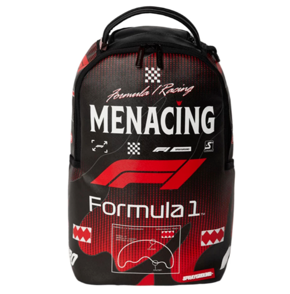 Sprayground Formula 1 Menacing Backpack Laptop Books School Formula Racing Bag