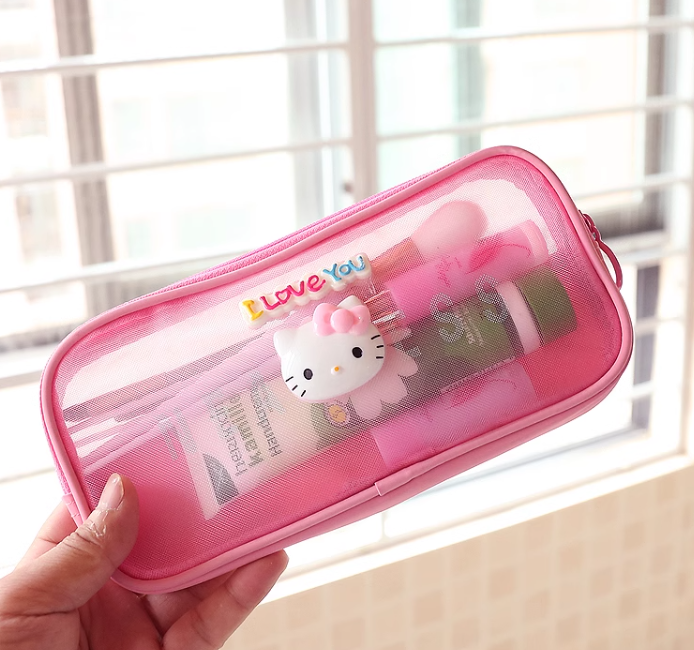 Hello Kitty Cosmetic Bags Set Of 3 Pcs Storage Bags