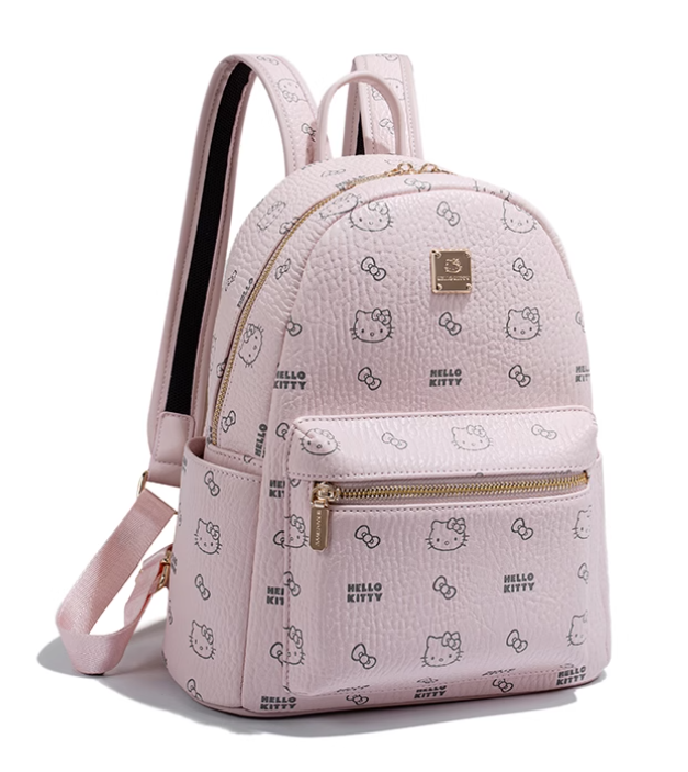 Hello Kitty Pink Hand Bag Backpack PU Leather